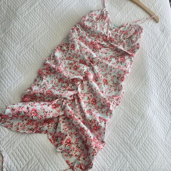 O vianca  rushed sides ties ends floral dress - Picture 10 of 16